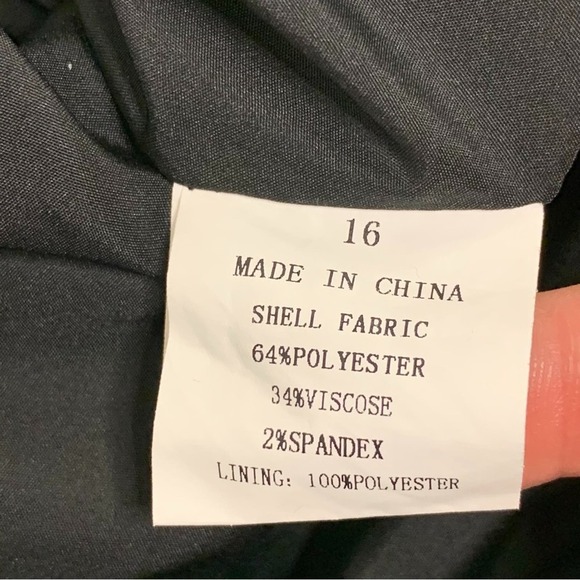 Savoir Flaire Mixed Media Houndstooth Plaid Sleeveless Fit & Flare Dress Size 16 - Picture 8 of 8